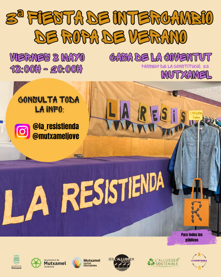 3ª Fiesta de Intercambio de Ropa en la Casa de la Joventut